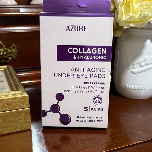 AZURE Skincare 3 For 5 Collagen Hyaluronic Undereye Pads Purple